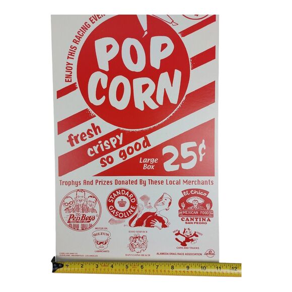 Vintage California Drag Racing Poster Oilzum Bucktooth Boy Esso Tiger Pep Boys - Picture 7 of 9